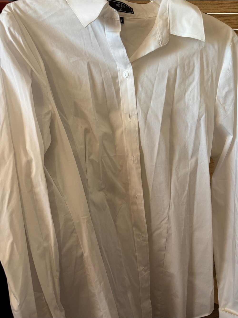 Ladies White Classic Button-Up D
Shirt 14 NWT